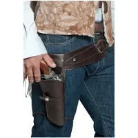 Smiffys Westernriem met holster voor bandiet (volwassenen)