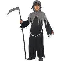 Smiffys Kostüm - Sensenmann - Black - - 10-12 Jahre (140-152) - Kostüme