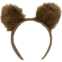 Widmann Verkleed Beren oren diadeem - bruin - pluche - carnaval verkleed oren - haarband - bruine beren