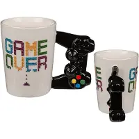 Out of the blue Beker met controller handvat, game over