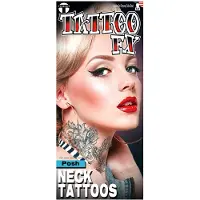 Fancydresswarehouse Neptatoeage Neck Tattoo Posh Polyester