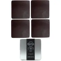 Xapron Cuba glasonderzetters 4-pack Brown