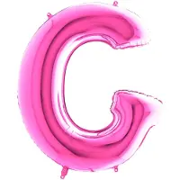 Ballongkungen AB Folieballon 100cm letter G - fuchsia roze