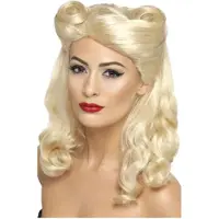 Smiffys 40's pin up pruik (blond)