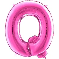 Ballongkungen AB Folieballon 100cm letter Q - fuchsia roze