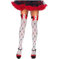Leg avenue Kaartspel kousen voor dames - Feestaccessoire - One size