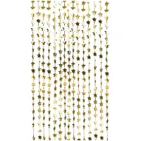 Ginger Ray Deurgordijn sterren goud 120x200cm