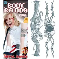 Fancydresswarehouse Tattoo's body bands snake 2 stuks (multi)
