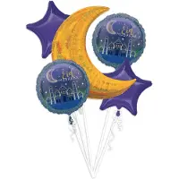 Amscan - Eid Mubarak - Folieballonnen (5 stuks)