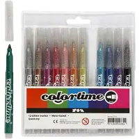 Colortime Glitterstiften (12) - 2 mm