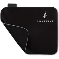 Surefire Gaming Silent Flight RGB-320 Gaming muismat Verlicht Zwart