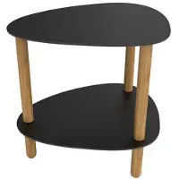 Lind DNA Loungetafel Curve Lounge Table S Bull Black Oak Nature