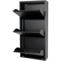 Spinder Design Billy 3 Schoenenkast - Zwart