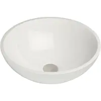 Ben Rodena ronde waskom Ø40x15cm mineraalmarmer glanzend wit