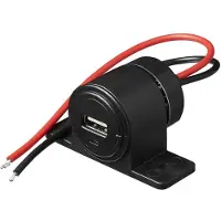 Proplus USB-opbouwcontactdoos, Auto-adapter, Zwart