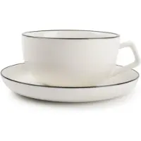 Salt & pepper Kop en Schotel Studio Base White 220 ml (Set van 4)