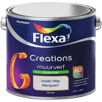 Flexa - Creations Muurverf Extra Mat - Violet Vibe - Mengverf - 2,5 L
