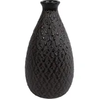 Coppens Vaas Brent S zwart/bruin aardewerk