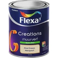 Flexa - Creations Muurverf Extra Mat - Fine Cream - Mengverf - 1 L