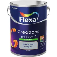 Flexa - Creations Muurverf Extra Mat - Blissful Blue - Mengverf - 5 L