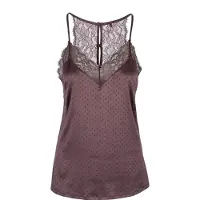 Lingadore Night Slaapshirt Brown Dots | Maat: XXL | Kleur: Bruin
