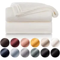 Blumtal - Fleece Deken - Super Zacht Fleece Plaid 150x200 cm - Creme