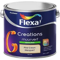 Flexa - Creations Muurverf Extra Mat - Fine Cream - Mengverf - 2,5 L