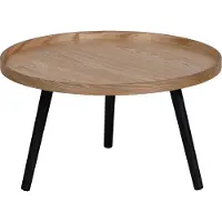 Woood Mesa Bijzettafel L - Hout - Naturel - 34xØ60