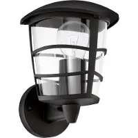 Eglo Aloria - Buitenverlichting - Wandlamp - 1 Lichts - Zwart - Helder
