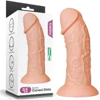 Lovetoy Dildo 24 cm Vaalea imukupilla