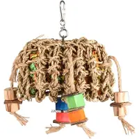 Flamingo Vogelspeelgoed papegaai papyr net rechthoekig kleur multi 25 cm Flamingo