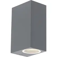 QAZQA Set van 4 wandlampen donkergrijs 2-lichts IP44 - Baleno
