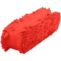 Folat Feest/verjaardag versiering slingers rood 24 meter crepe papier - Feestslingers