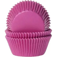 Cake Supplies Cupcake Vormpjes - Fuchsia roze - pk/50 - Baking Cups voor Muffins en Cupcakes