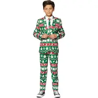 Suitmeister kostuum Christmas Green Nordic Pak Jongens Groen All over print - maat 128/140