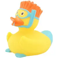 Badeand Rubber Eend - Snorkel - - OneSize - Badspeelgoed