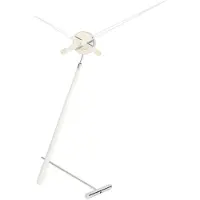 Nomon Puntero Tafelklok Chromed Steel and White Lacquered Walnut Wood | Puntero L