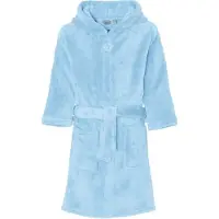 Playshoes badstof badjas lichtblauw Meisjes Polyester Capuchon Effen - maat 110/116