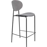 White Label Barkruk Donny Grey 66 cm