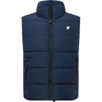Superdry mouwloze donsjas voor heren met vintage logo