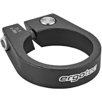 Ergotec Zadelpenklem - Zadelklem - Aluminium - Zwart - Schroefsluiting