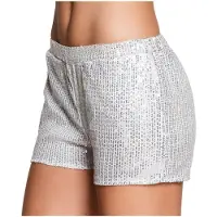 Boland Hotpants Pailletten Zilver