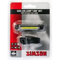 Simson USB LED-koplamp - 30 LUX - Oplaadbaar - Eenvoudige montage - Wit