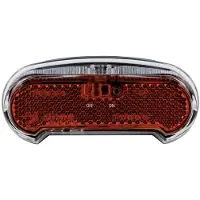 Axa Riff Battery Switch Achterlicht – LED Fietsverlichting op Batterij – 600 m Zichtbaarheid – 50–80 mm Montage – Geïntegreerde Reflector