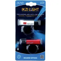 Ikzi Light Ikzi Goodnight Twin - Fietsverlichtingsset - Led - USB Oplaadbaar - Zwart