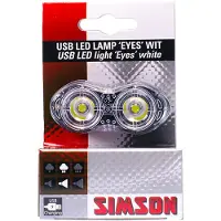 Simson Koplamp Eyes Usb Led Oplaadbaar Zwart