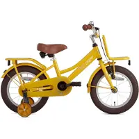 Supersuper Kinderfiets Cooper Bamboo 14 inch Geel