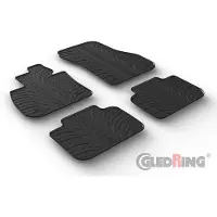 GledRing Rubbermatten BMW X2 F39 2/2018- (T profiel 4-delig + montageclips) voor o.a. BMW
