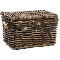 New Looxs Melbourne Medium Fietsmand Voordrager - 24 liter - Rotan - Bruin