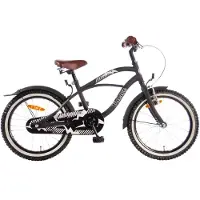 Volare Black Cruiser Kinderfiets - Jongens - 18 inch - Zwart - 95% afgemonteerd